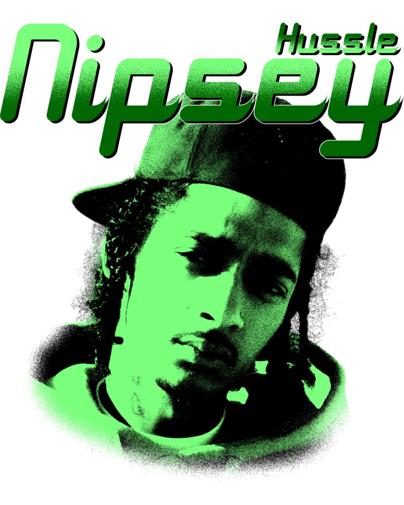 Stile grunge Hip Hop Nipsey hussle tela con Cornice a cassetta da mannys_artt