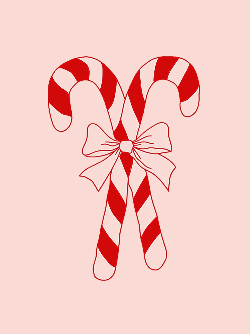 Candy cane poster da we line studio - art