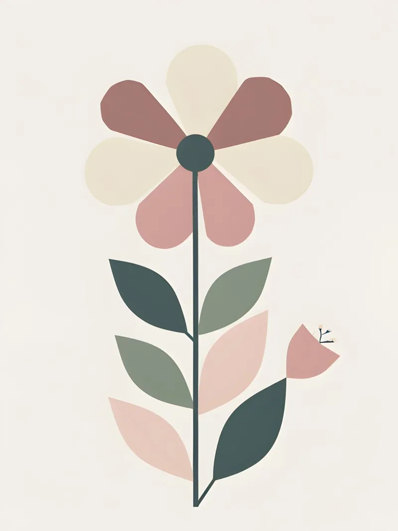 Fiore geometrico poster da The Green Room