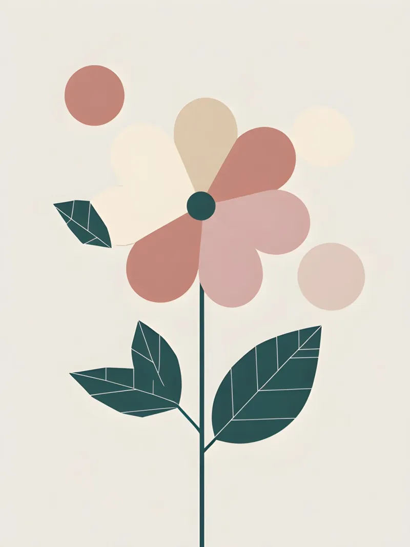 Fiore geometrico poster da The Green Room