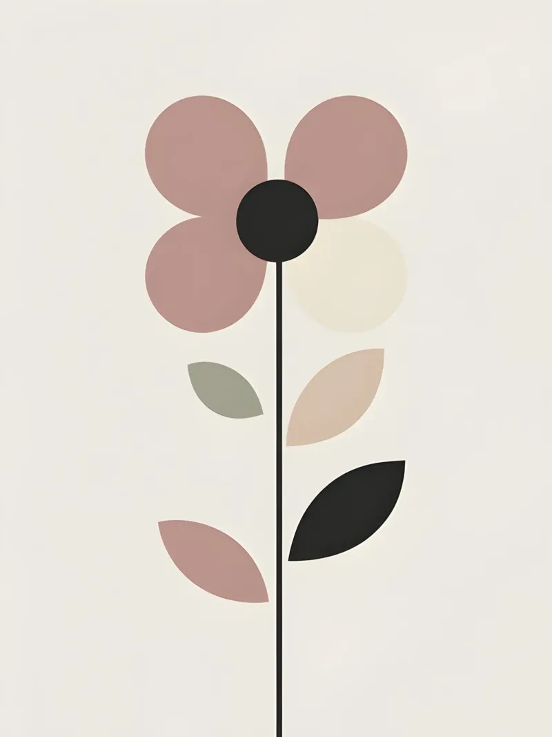 Fiore geometrico poster da The Green Room