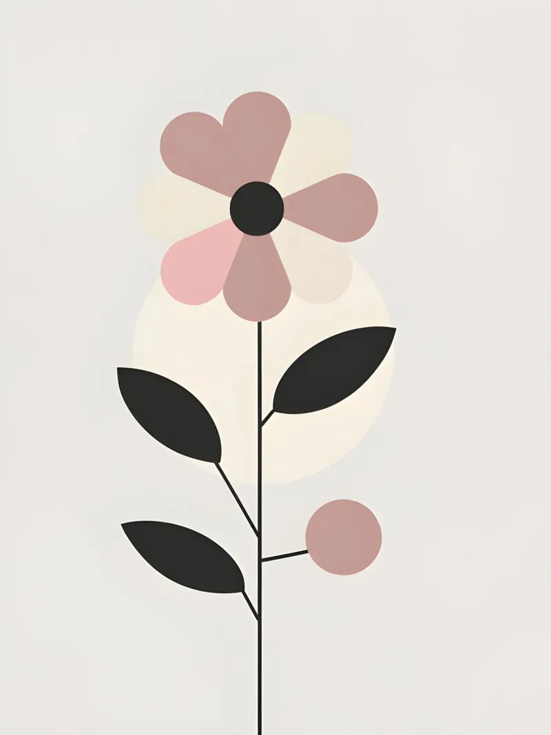 Fiore geometrico poster da The Green Room
