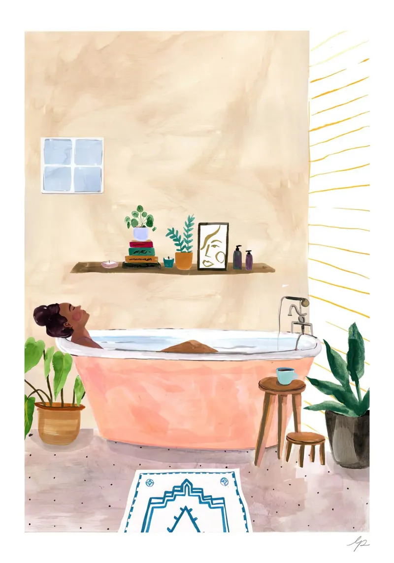 Tempo di bagno poster da hanna shop