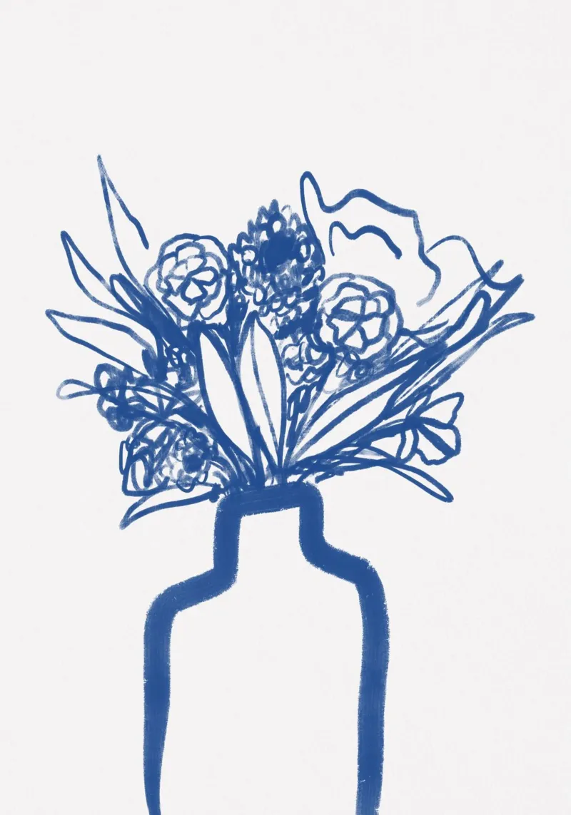 Flores en un jarrón metacrilato de Athene Fritsch