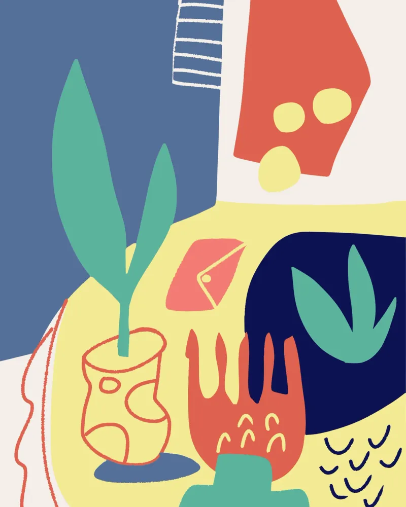 Ritagliare una natura morta poster con telaio in plastica da Little Dean