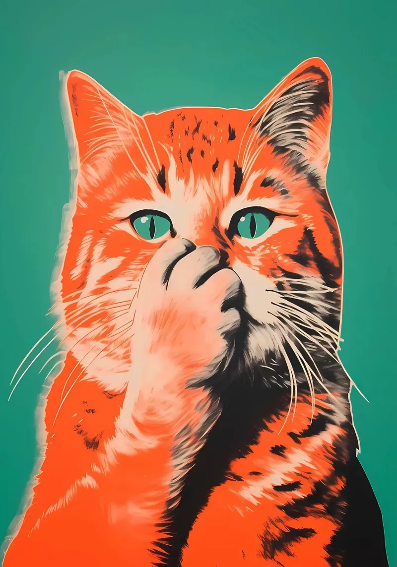 Paws of Shock Art canvas with Floater frame by Arjun