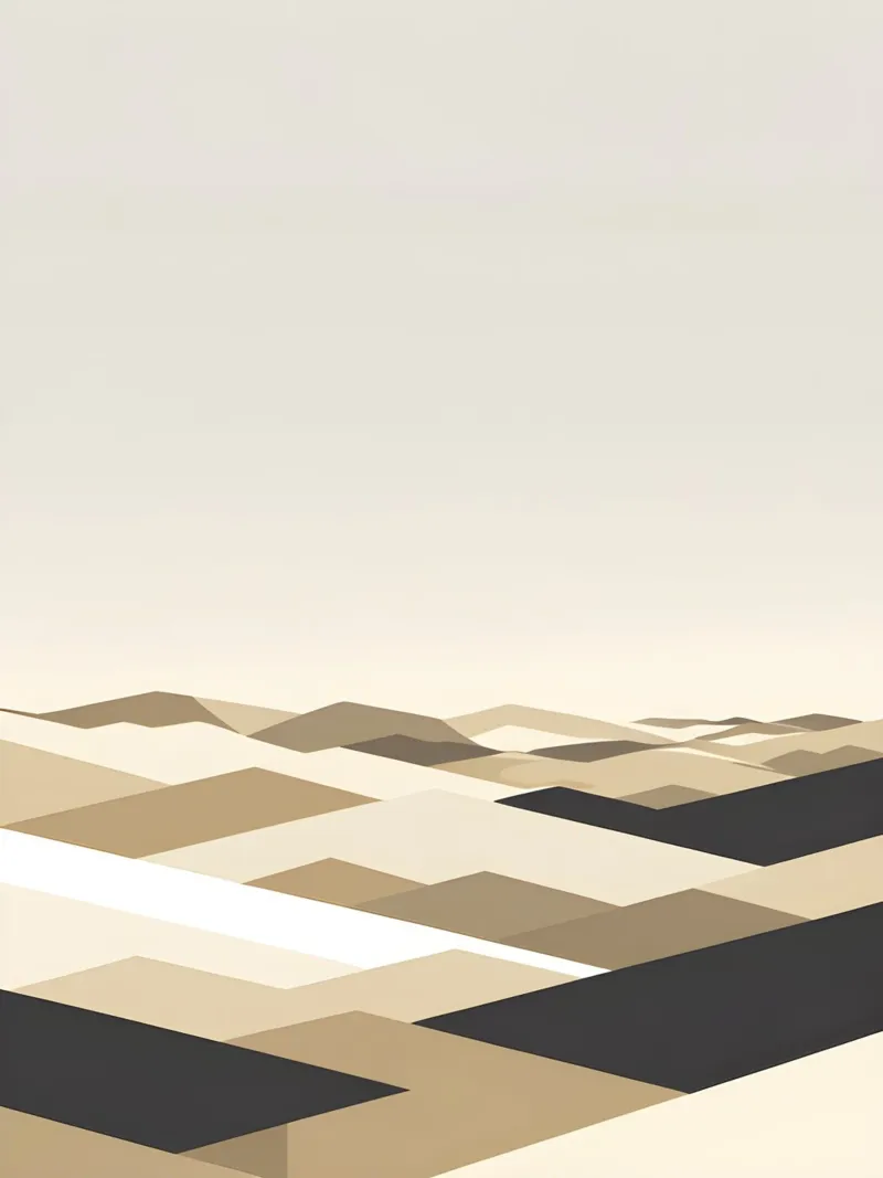 Linea Horizon poster con telaio in legno da The Green Room