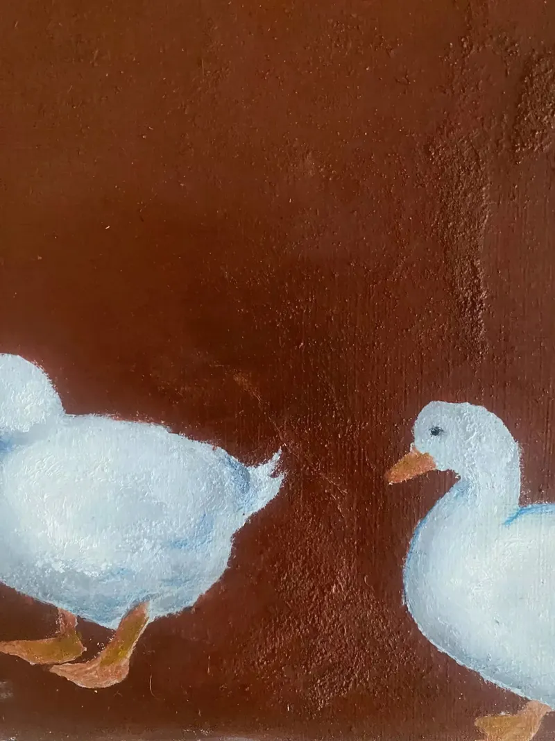Eendenpaal canvas met Baklijst van hanna shop