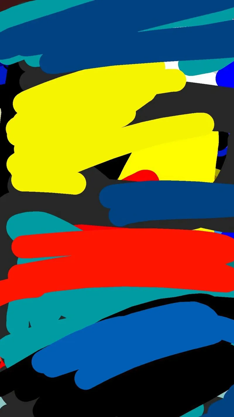 color water line draw poster con telaio in plastica da hamily