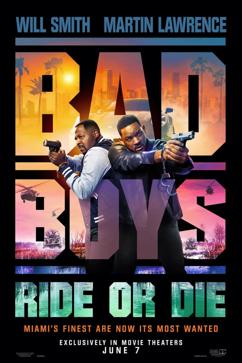 Bad Boys Ride Or Die - Will Smith - Martin Lawrence tela con Cornice a cassetta da Lembayung art