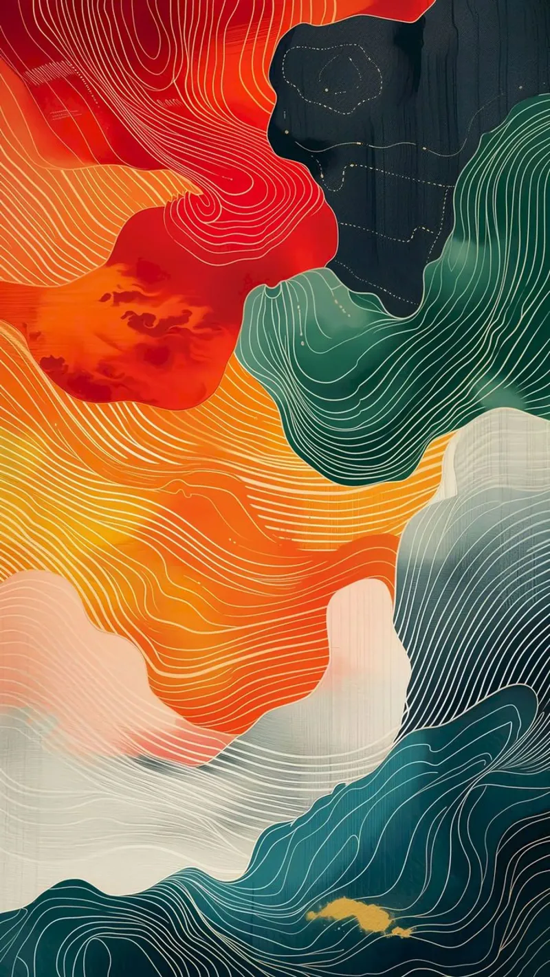 curve shape gradient poster da panada