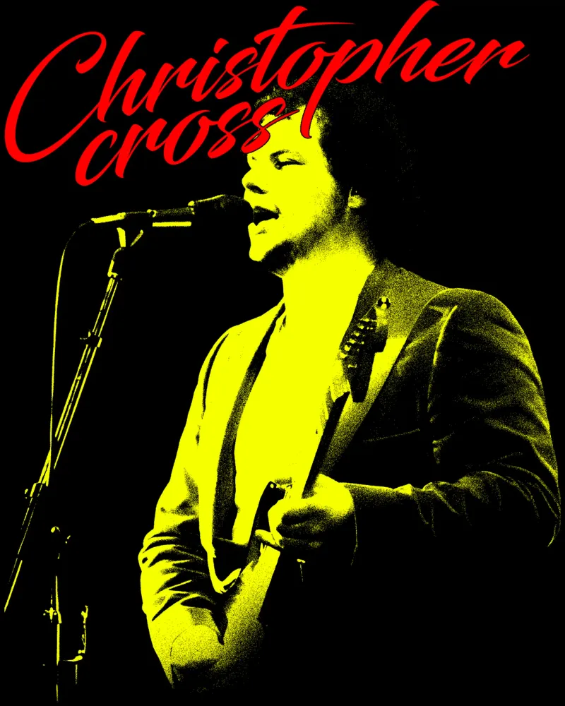 El mejor cantante Christopher Cross lienzo con Marco flotante de igoshdesigns