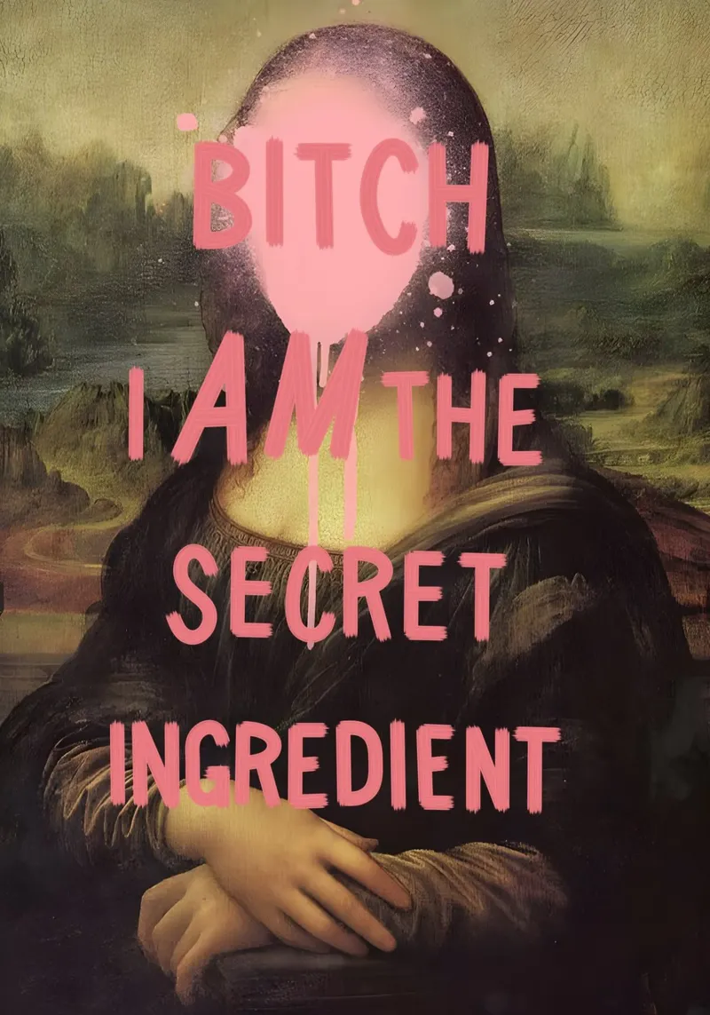 THE SECRET INGREDIENT poster con telaio in legno da Type & Tape