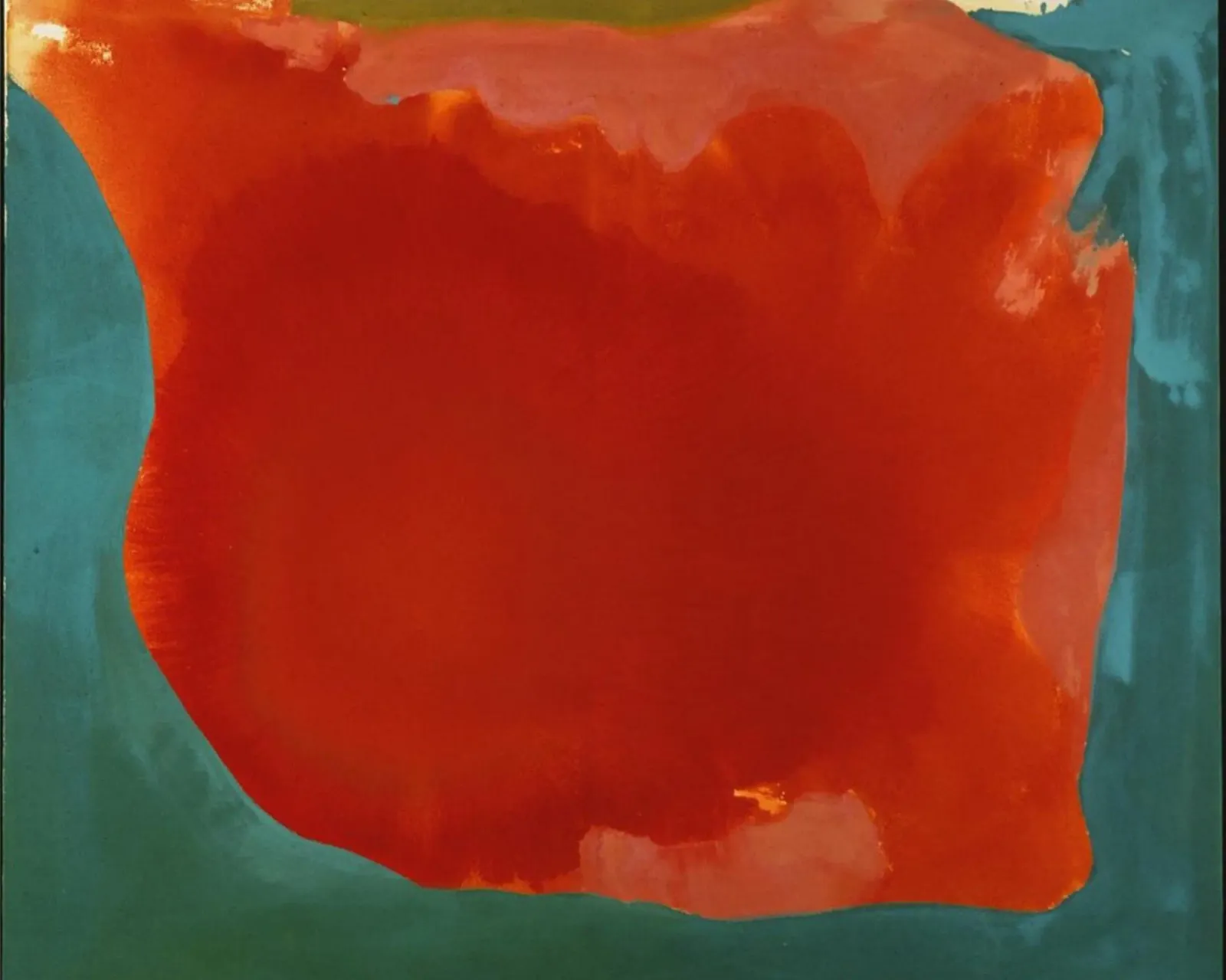 Il canyon di Helen Frankenthaler tela con Cornice a cassetta da The Dillart