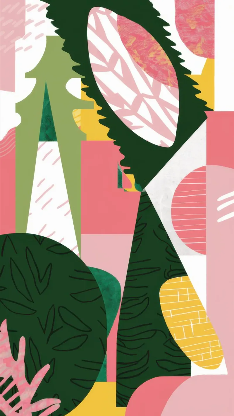 Forme di foresta fratturata poster da Echo Saber