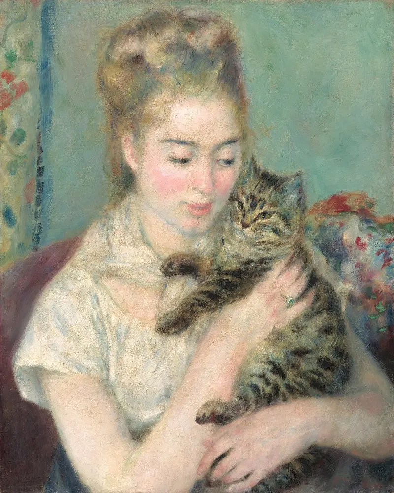 Renoir - Woman with a Cat poster da apoloprints