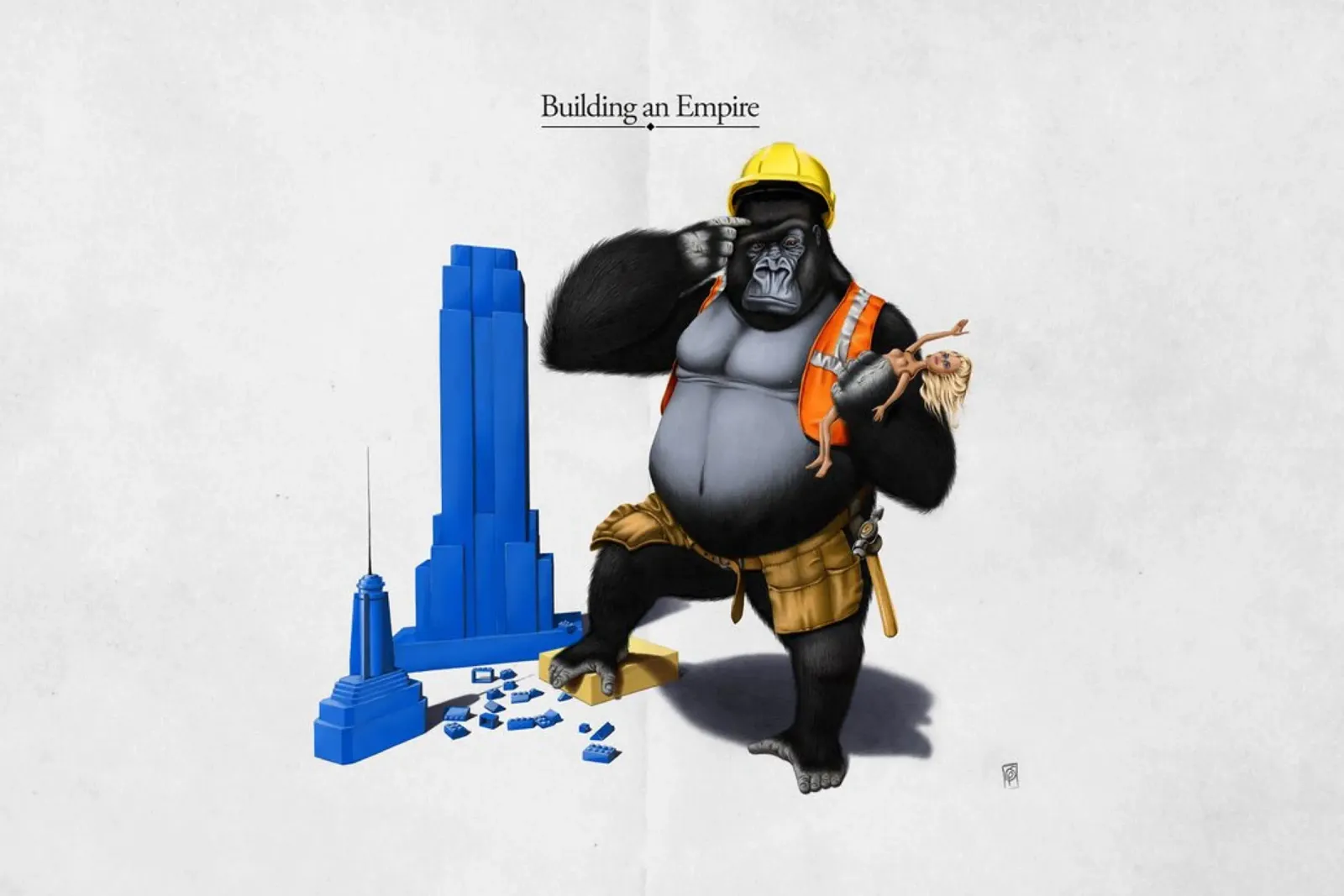 Building an Empire (Titled) pellicola backlit da Rob Art | Illustration
