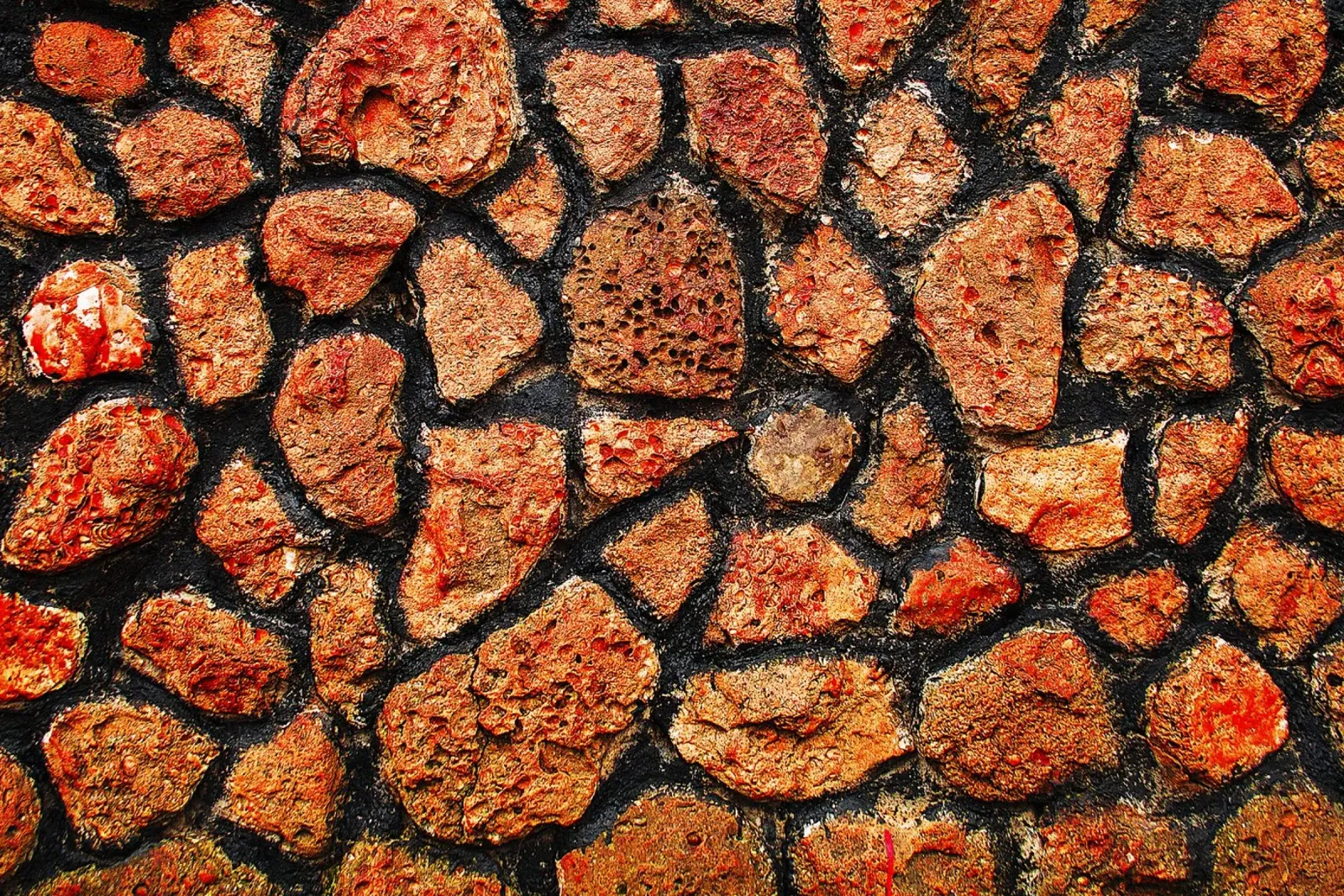 Texture murale en pierre rouge - Impression d'art abstrait en spirale subtile toile avec Caisse américaine de jay
