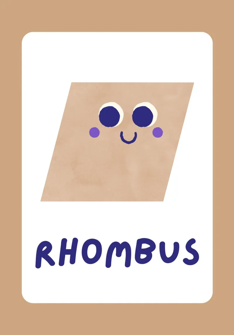 Poster a forma di rombo - Arte per la cameretta dei bambini poster da vintagepod