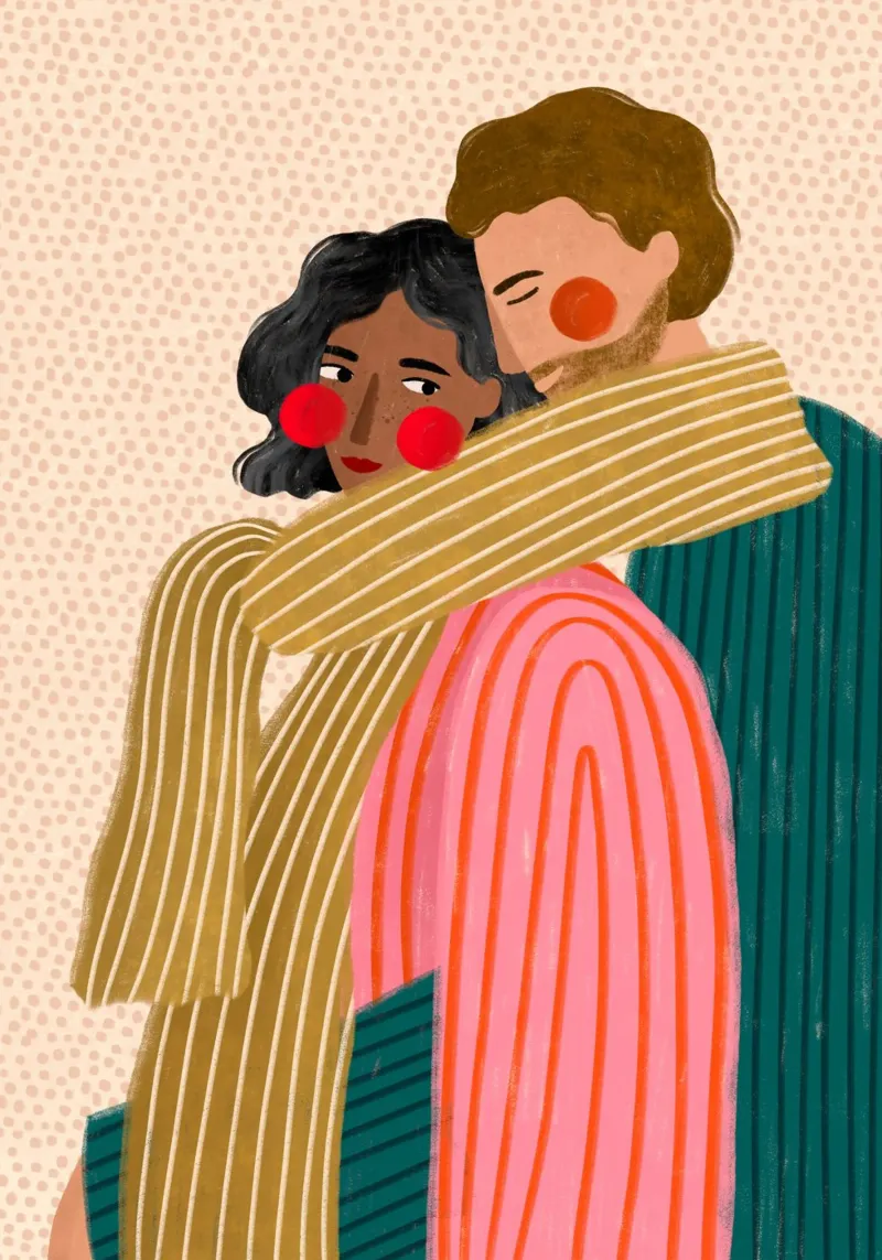 Bonding lienzo con Marco flotante de Bea Mueller