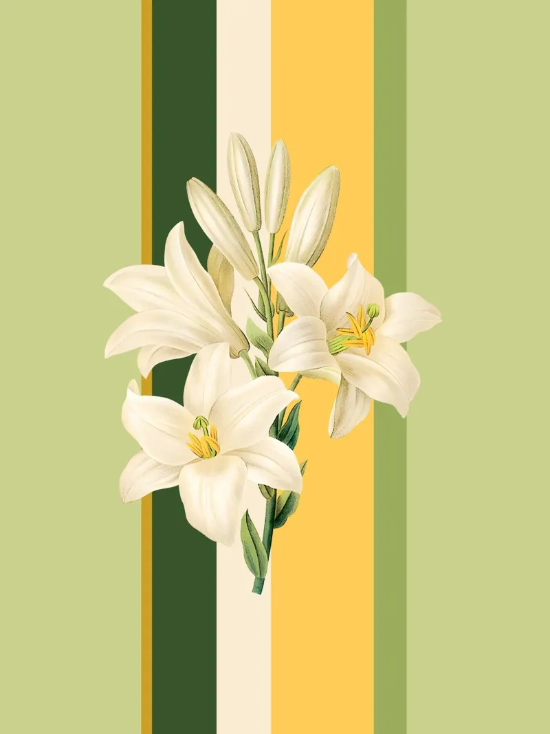 Belle Botanica 2 Lilien poster by superprint