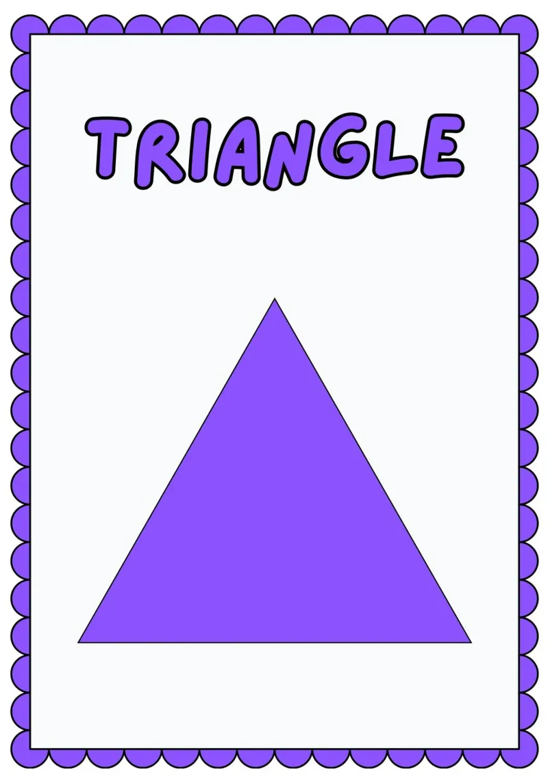 Poster a forma di triangolo - Arte per la cameretta dei bambini poster con telaio in plastica da vintagepod
