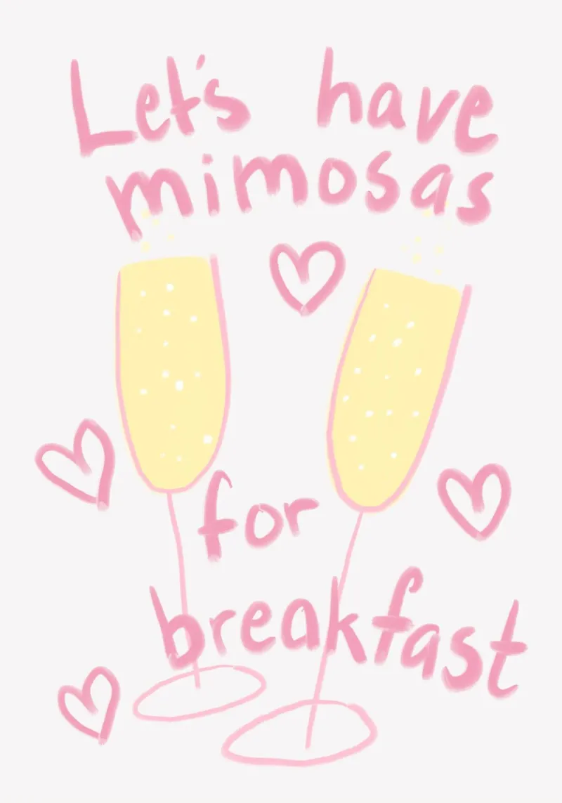 Mimose poster con telaio in plastica da Athene Fritsch