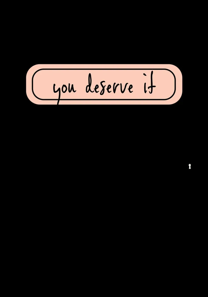 you deserve it. canvas with Floater frame by FRICKE DESIGN