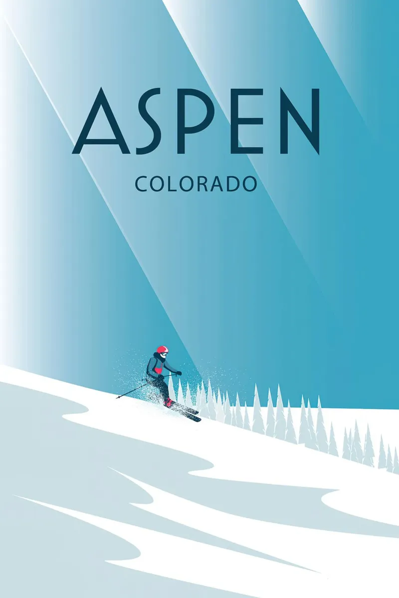 Aspen Colorado canvas with Floater frame by Wendy Wharton