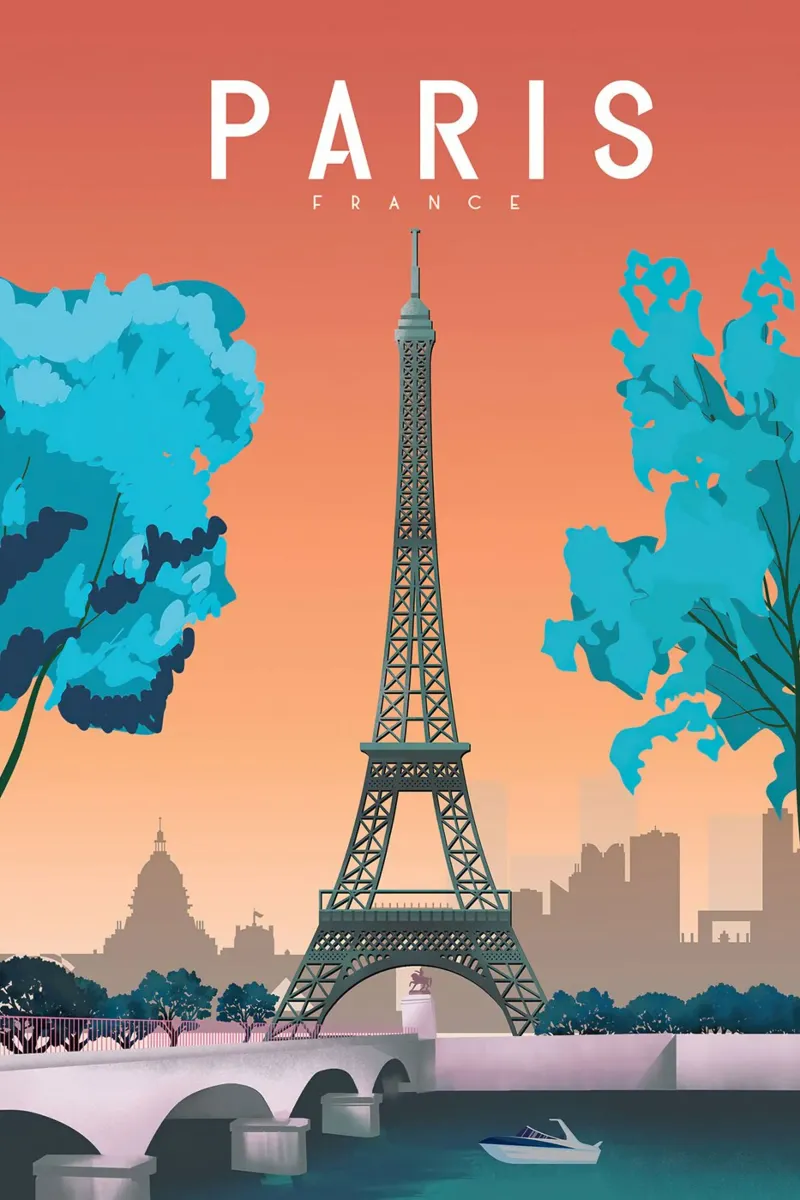 Paris France poster da Wendy Wharton