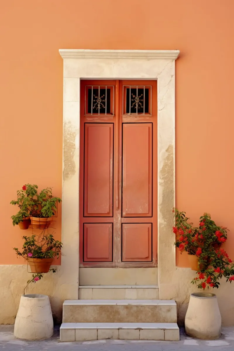 Mediterranean Door tela con Cornice a cassetta da Artsy Bessy