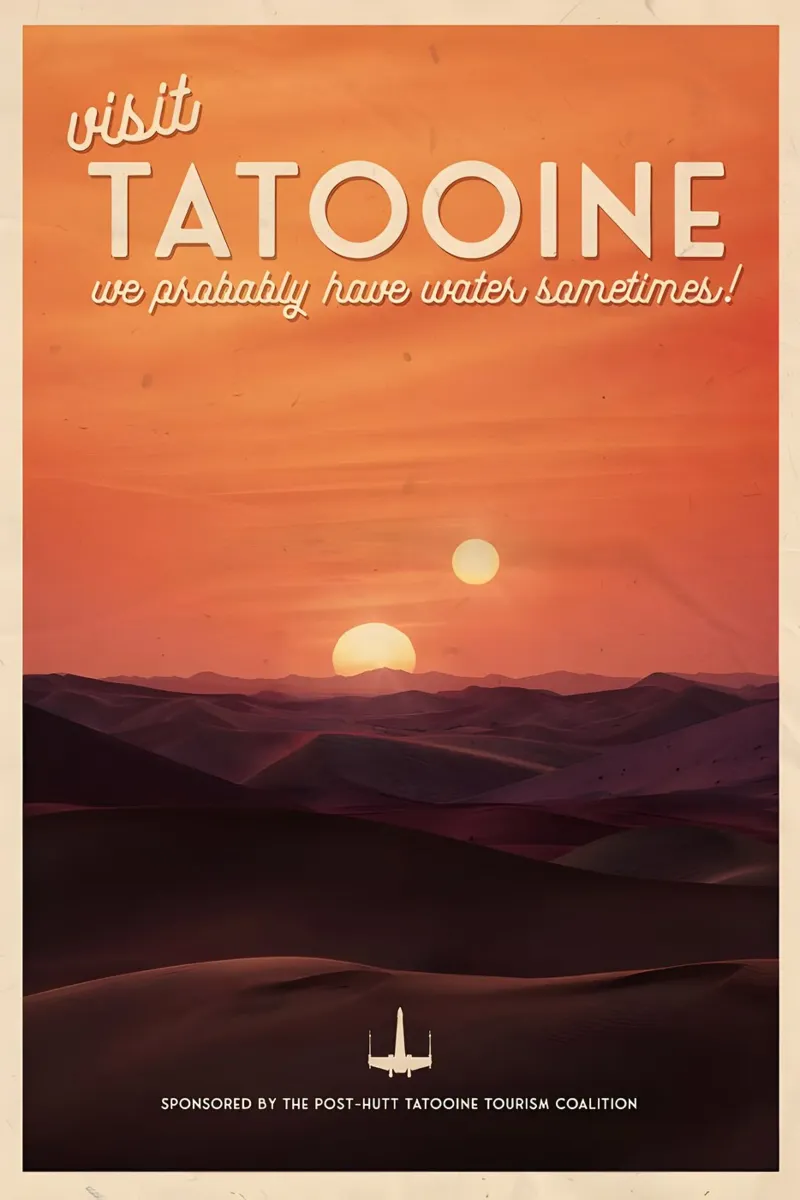 Visit To Tatooine poster da Robert Hoff