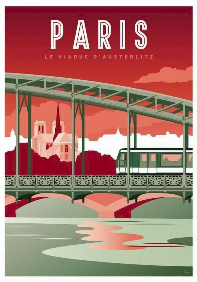 peace paris tela con Cornice a cassetta da throme