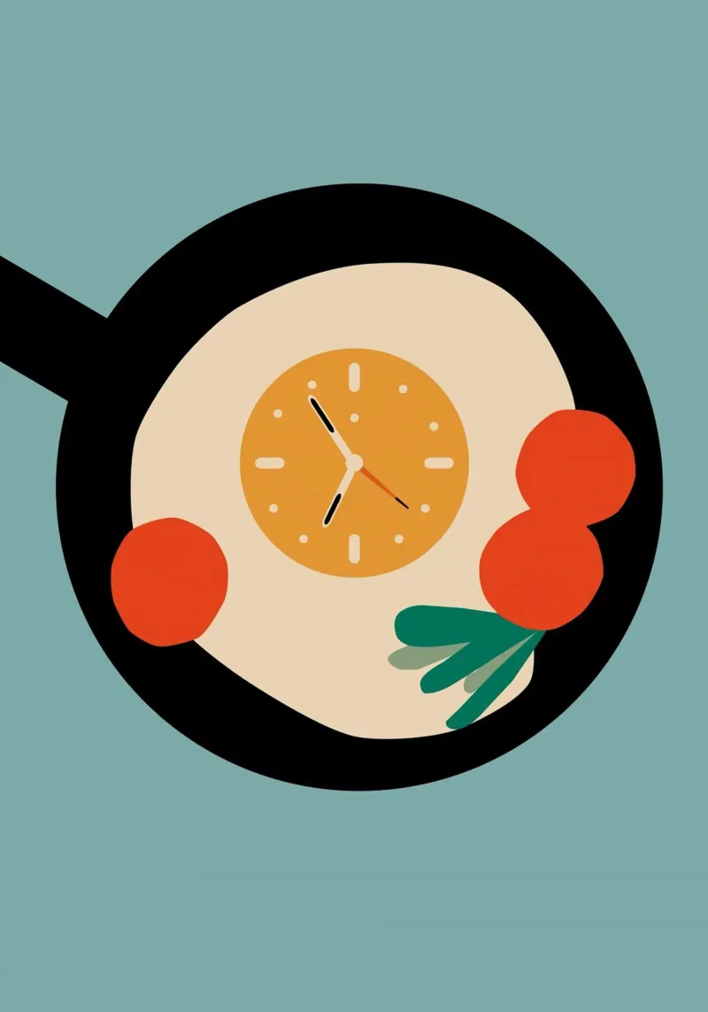 clock pan canvas with Floater frame by throme