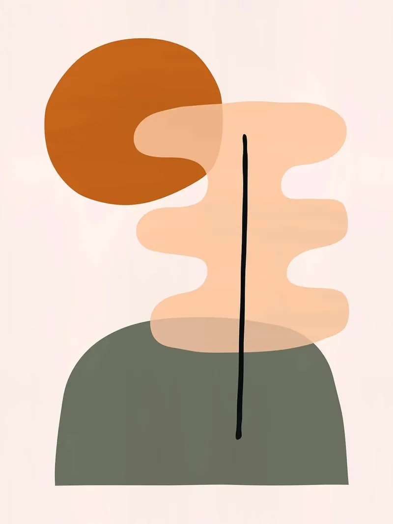 Organisch ontwerp canvas met Baklijst van Lisa Becker