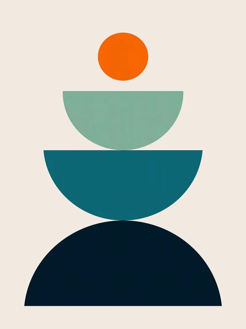 Minimalist lines poster by Lisa Becker
