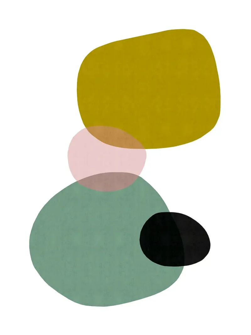 Abstract X canvas met Baklijst van Anna Müller