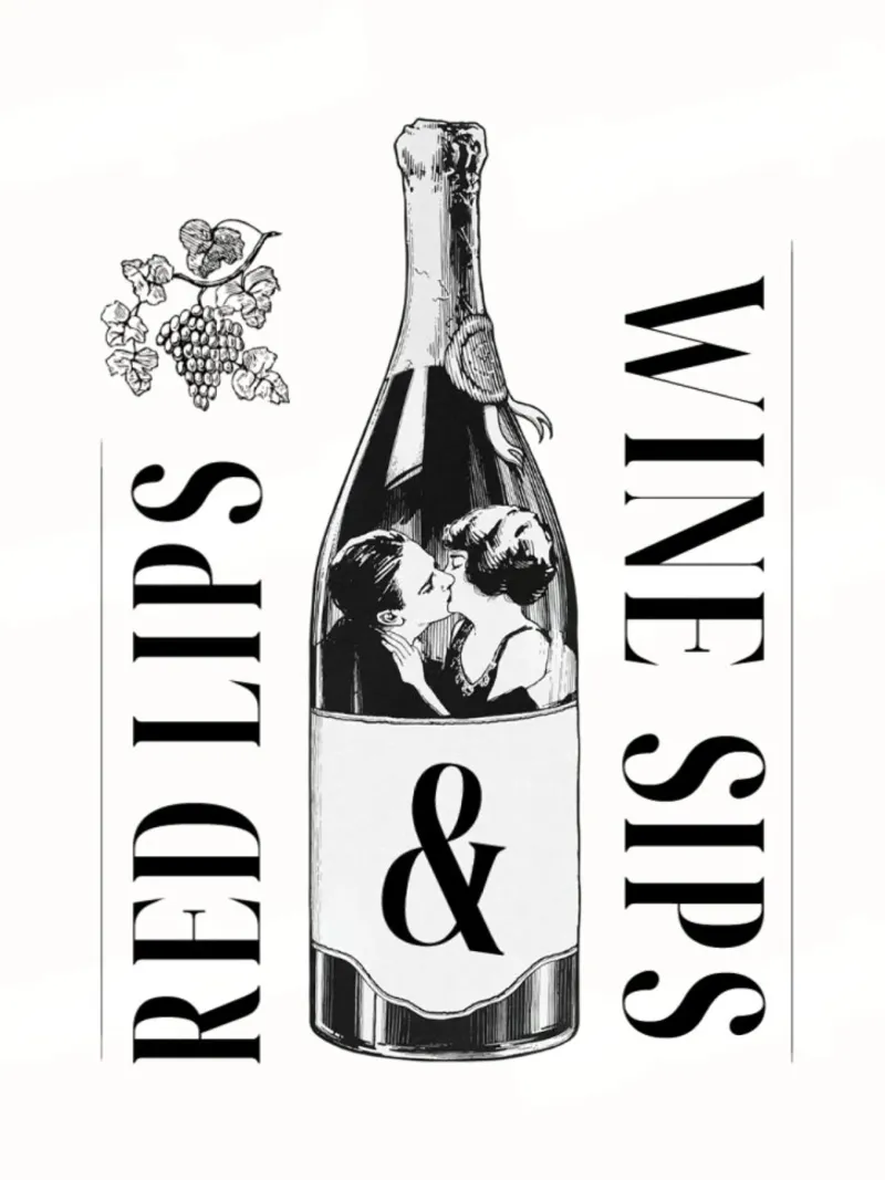 Wine Day poster con telaio in plastica da Dreamer10