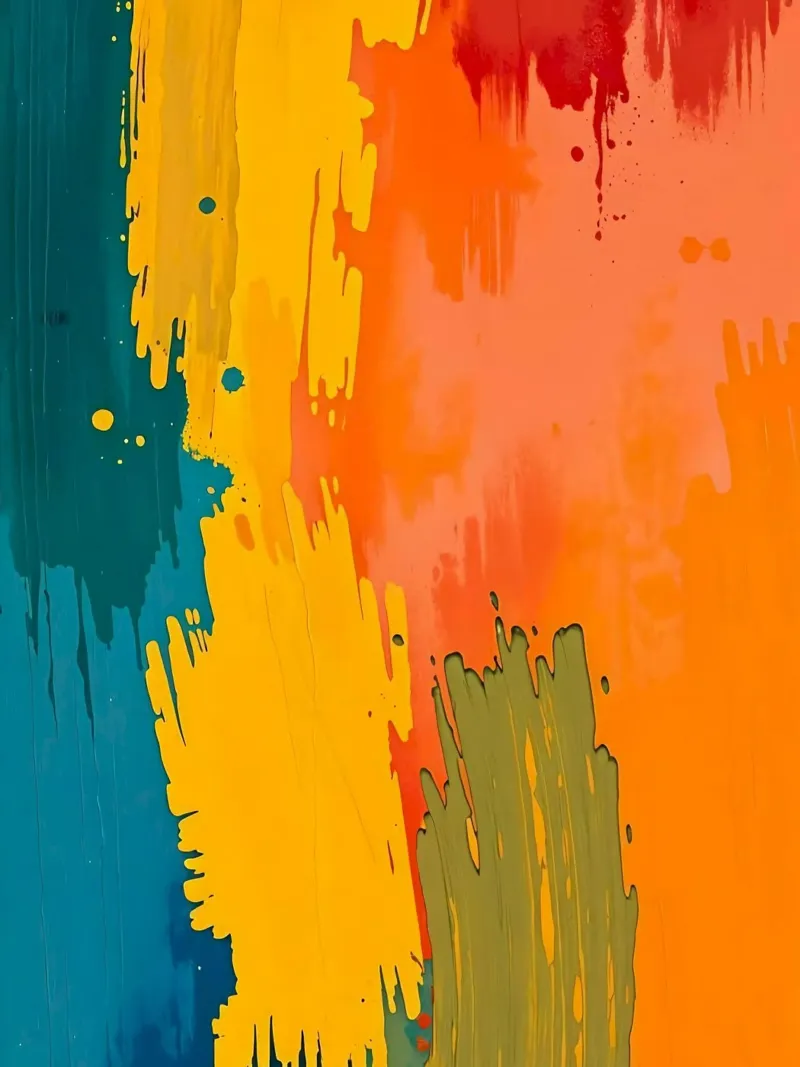 color water draw poster con telaio in plastica da Josum