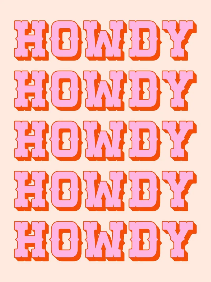 Howdy Howdy (tono di pesca) pellicola backlit da Paigaam Studio
