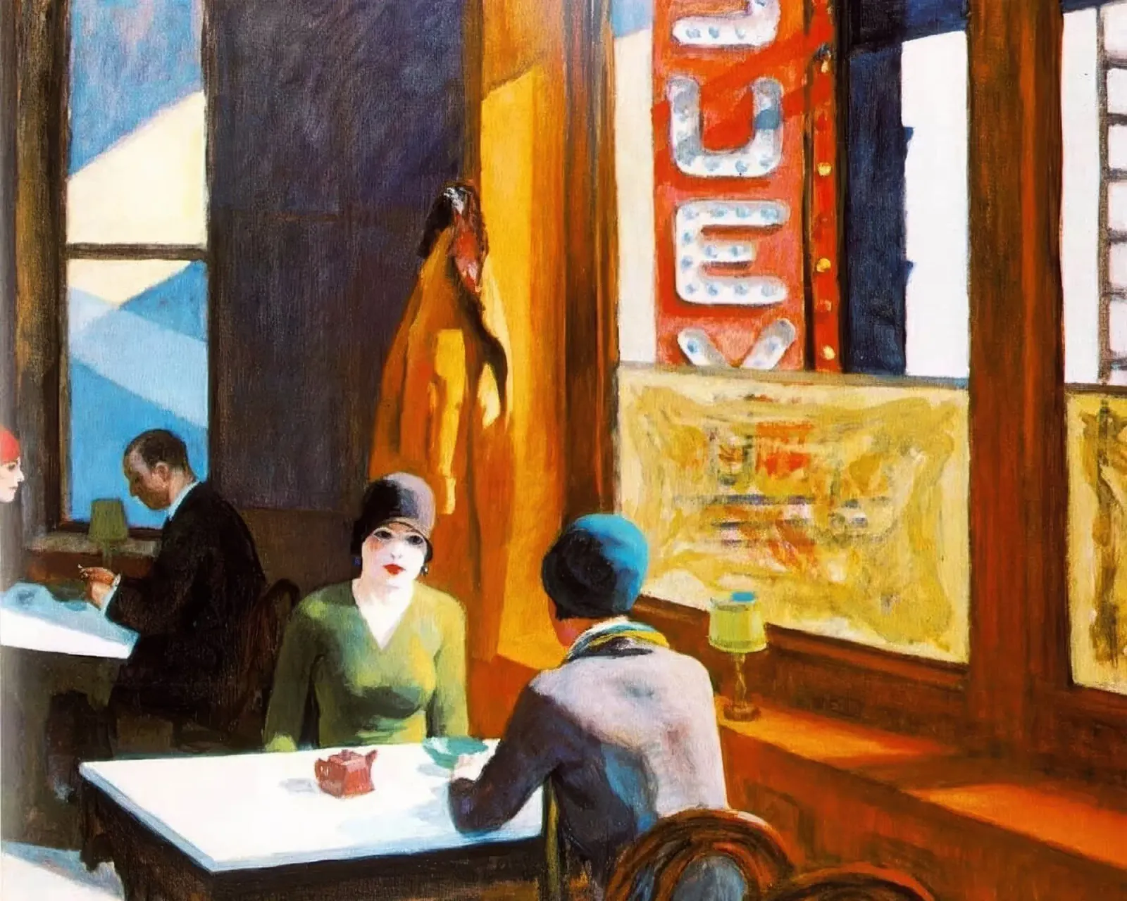 Chop Suey de Edward Hopper poster de Rayretr