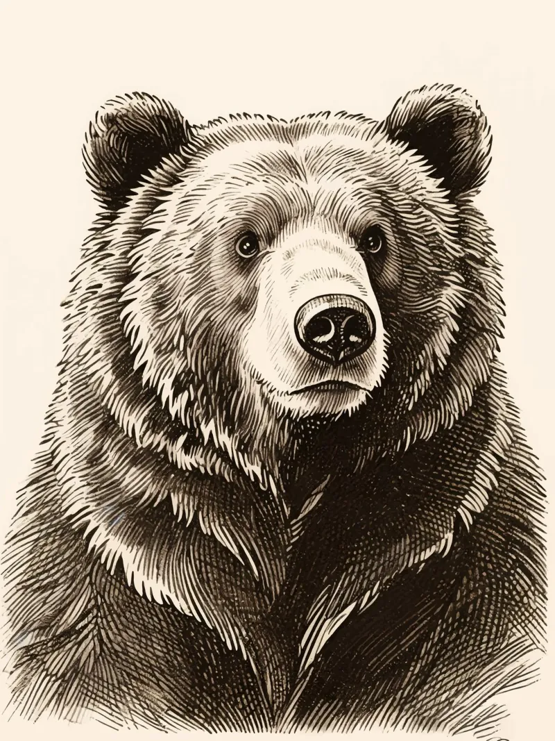 Orso poster con telaio in alluminio da knowledge