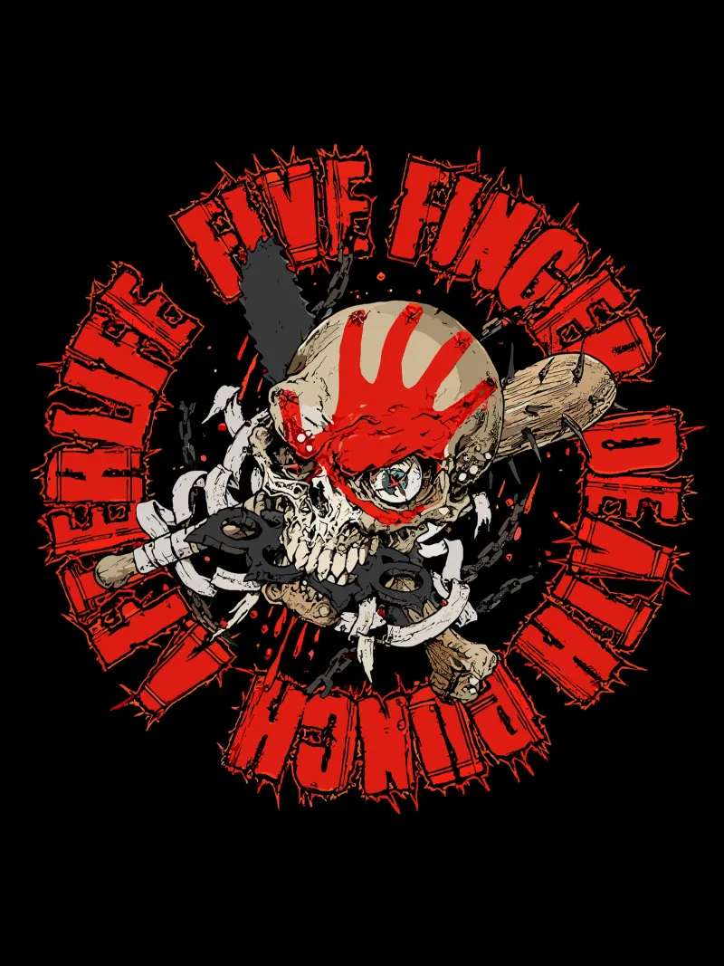 Imm1nent Dang3r Five Finger canvas with Floater frame by andrea boceli