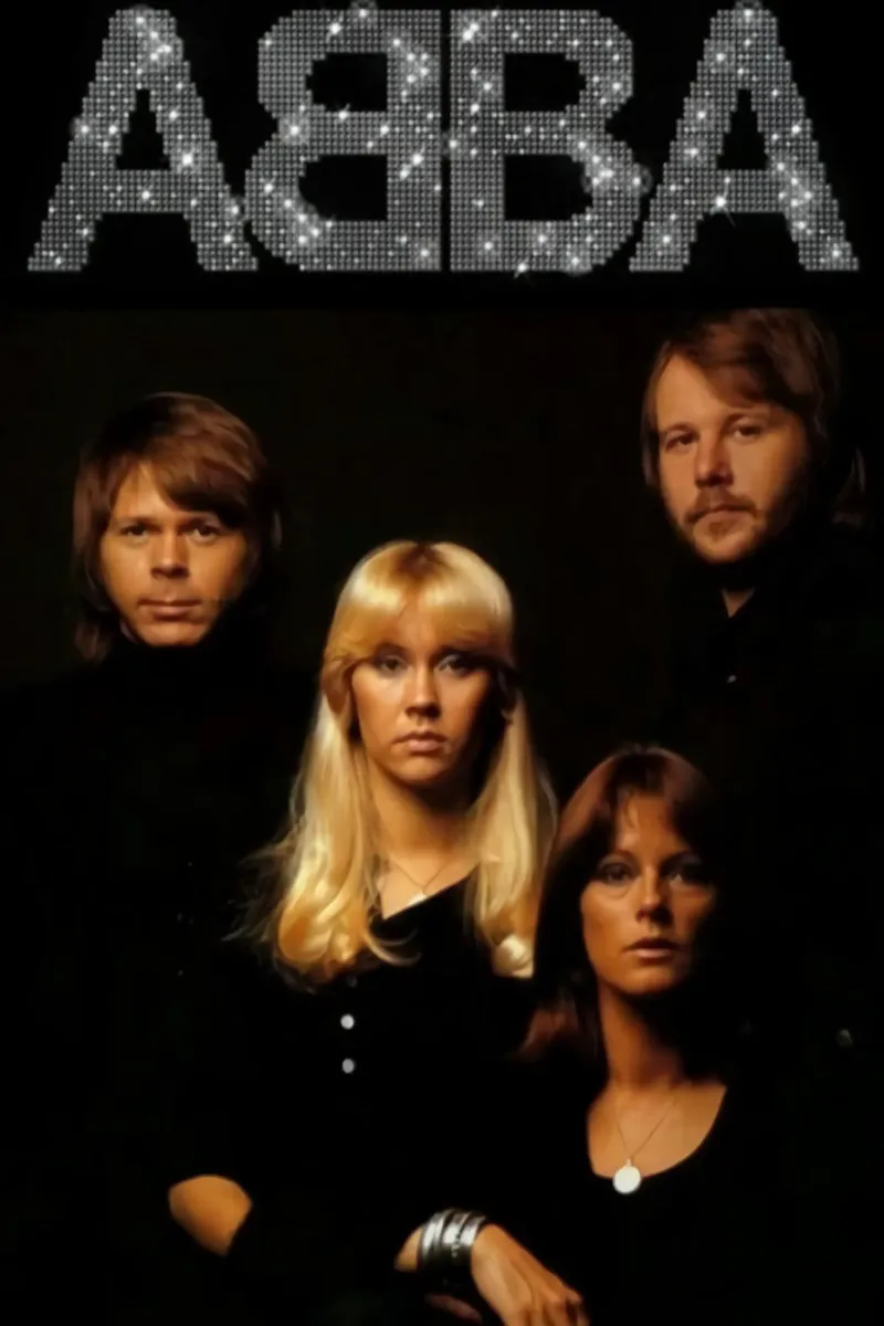 All Member Abba Style Poster canvas met Baklijst van RukoLO