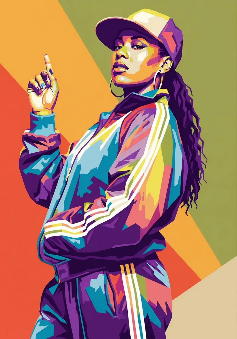 Missy Elliot hip-hop poster da Hantamrata