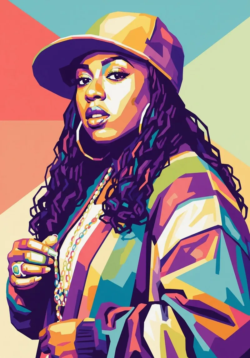 Missy Elliot, rapper donna poster da Hantamrata