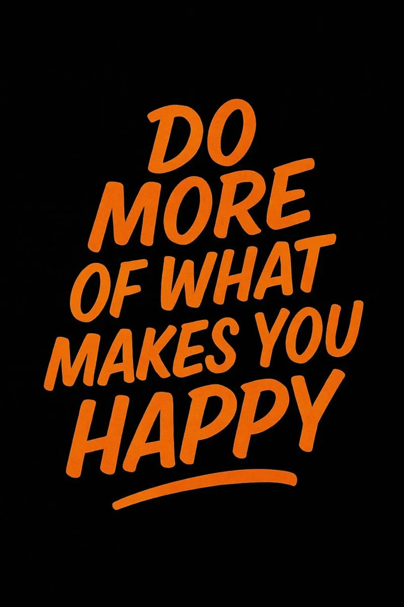 Doe meer van wat je gelukkig maakt - Inspirerende Quote Muur A canvas met Baklijst van inspirational quote