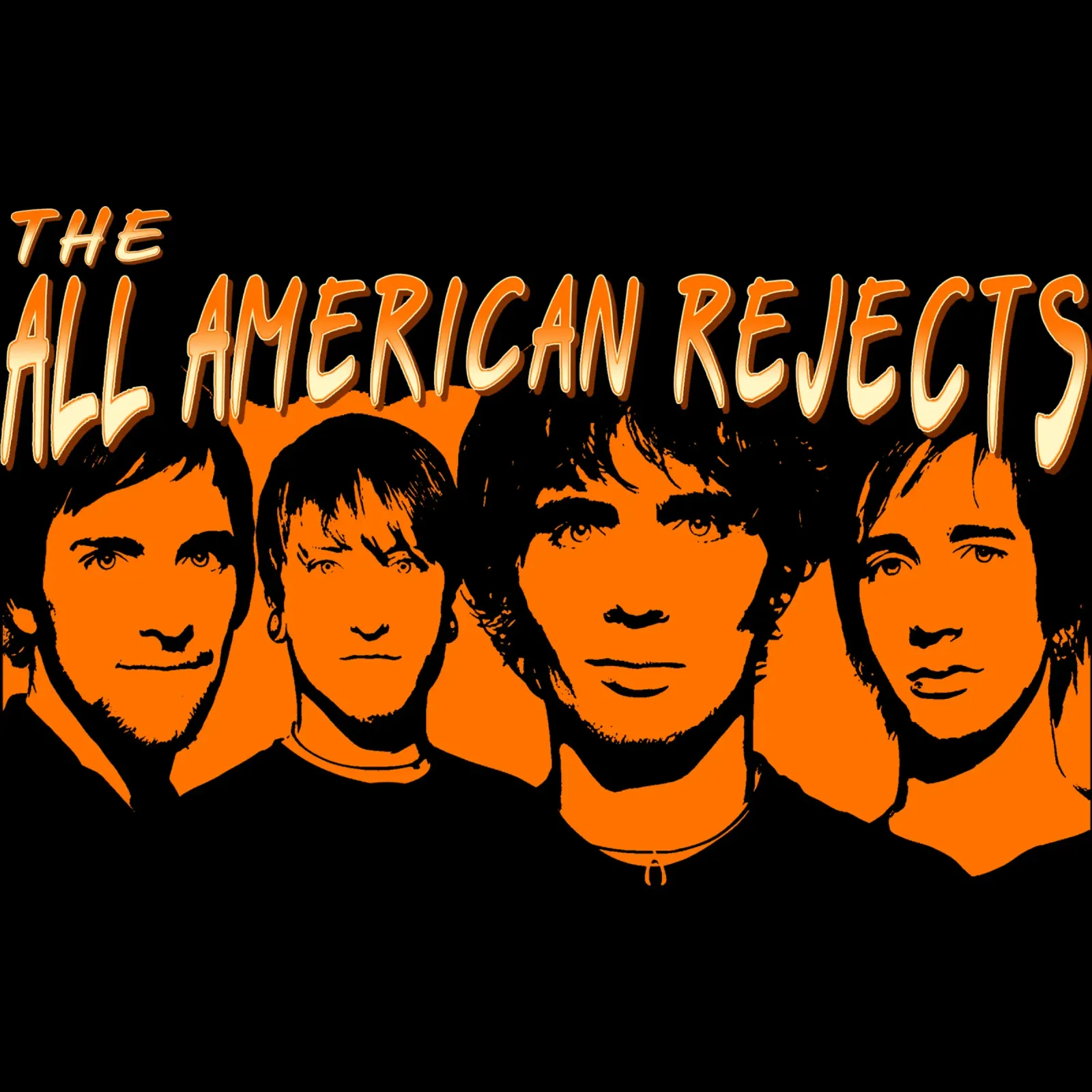 Silhouette Face The All American Rejects poster de itzmyui