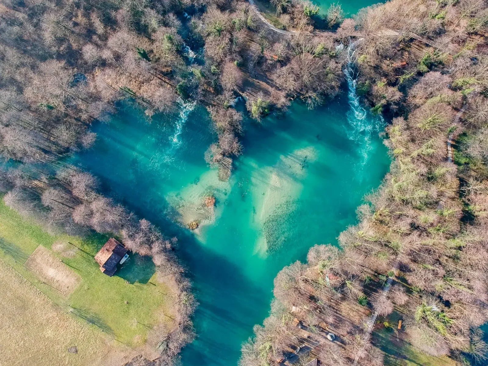 Lago a forma di cuore poster da anderm