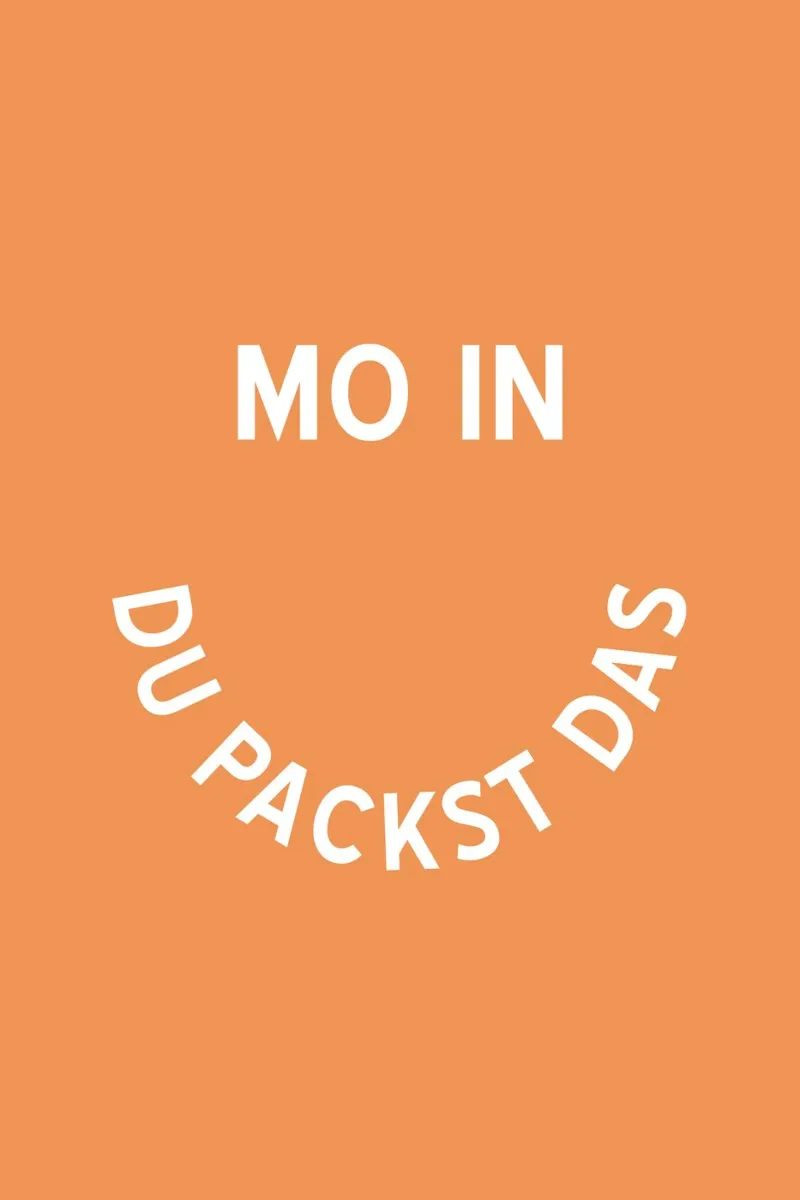 Moin du packst das - Motivation Smiley canvas with Floater frame by pierosvisuals
